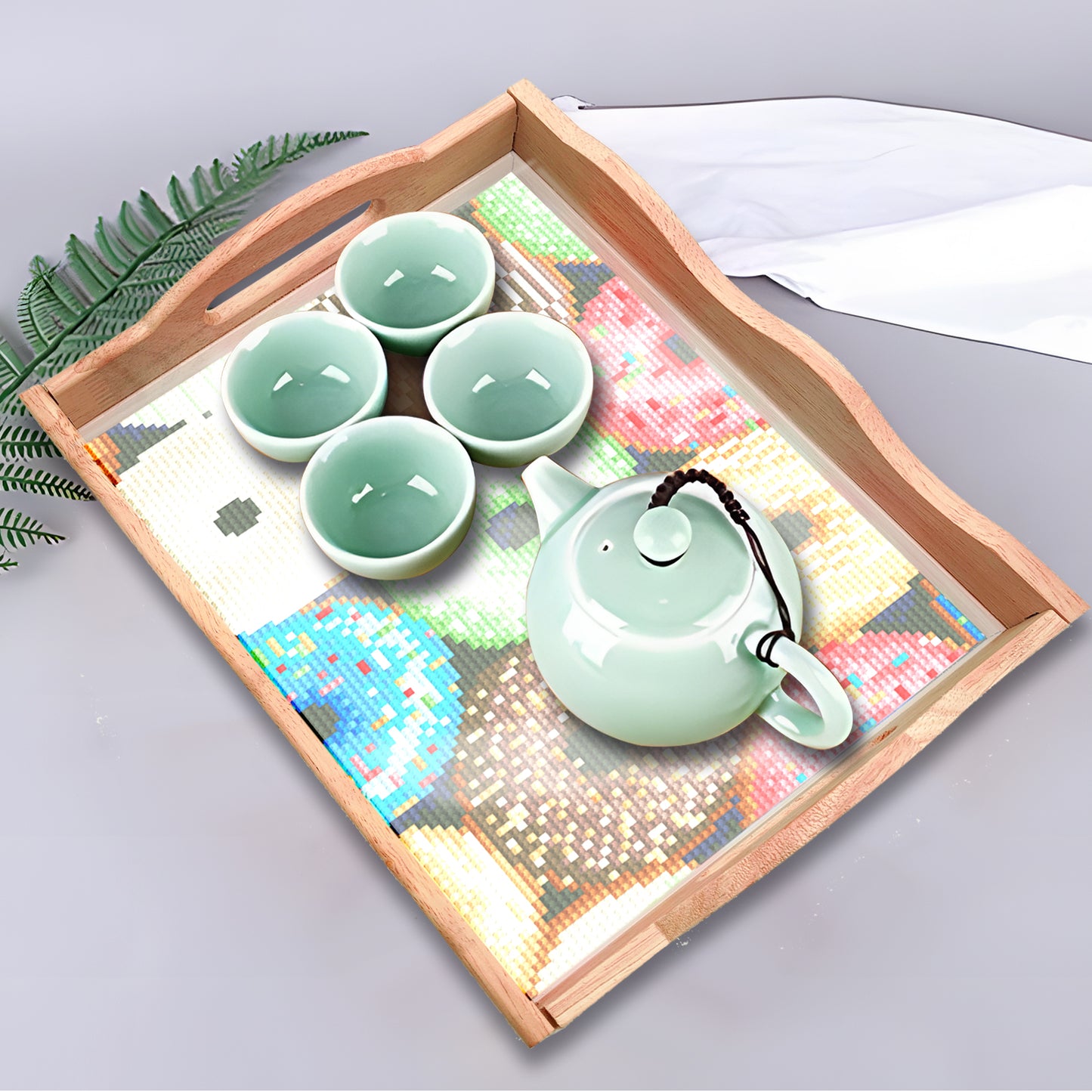 Meal Plate Diamonds Painting